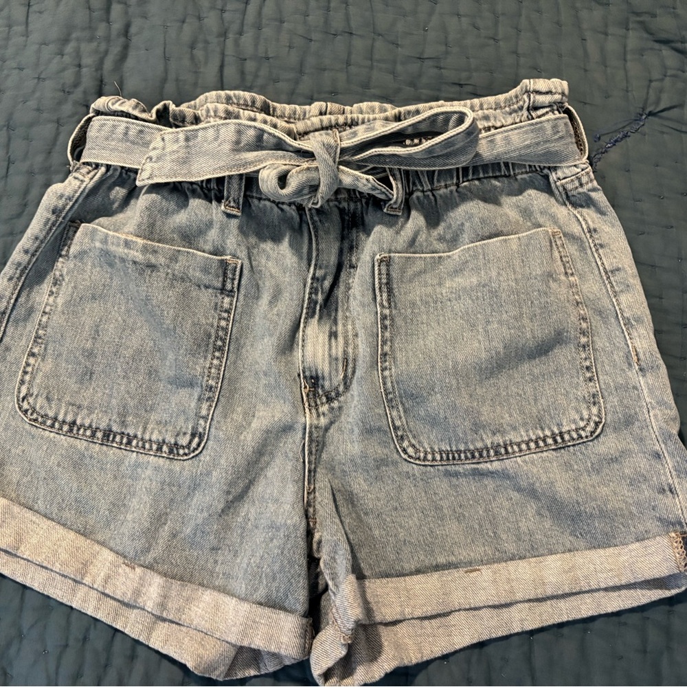 KanCan Blue High Waist Denim Shorts